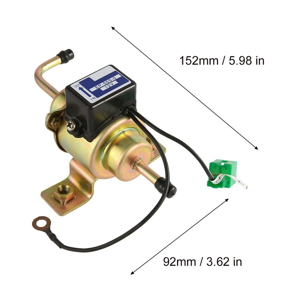 12V Auto Car Gas Diesel Electric Fuel Pump 5PSI External Electronic Pump EP500 Low Pressure for TOYOTA for NISSAN for Mazda