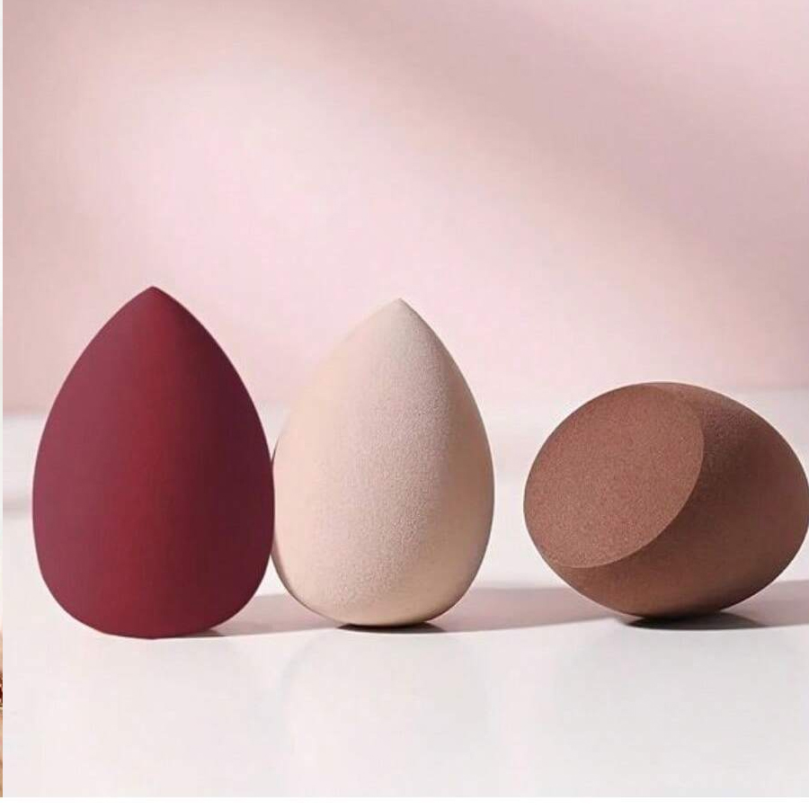 3/4/10 PCS Makeup Sponge Blenders Blending Sponge Foundation Applicator Cosmetic Sponges makeup tools: Rose Red
