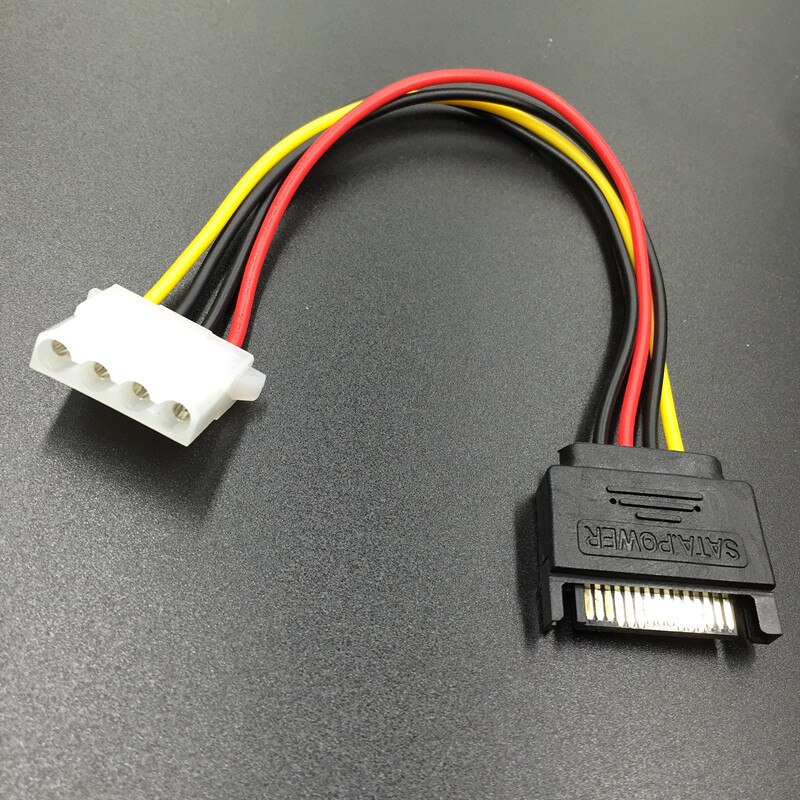 SUOZUN 4Pin IDE Molex to 2 Serial ATA SATA Y Splitter Hard Drive Power Supply Cable