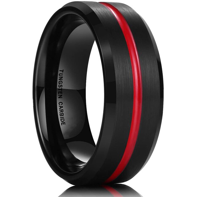 8mm klasyczne męskie pierścionki Charms biżuteria Unisex obrączki ślub zaręczyny rocznica świąteczne akcesoria do prezentów
