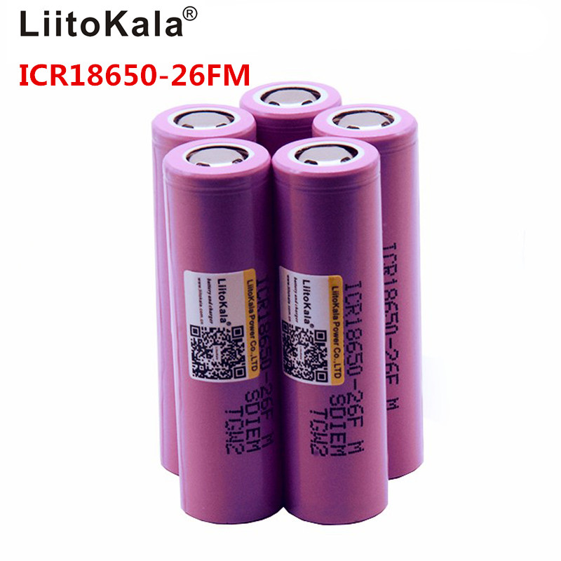 Liitokala ICR18650-26FM 100% Originele 18650 2600 Mah Lithium Ion 3.7V 18650 2500 Batterij