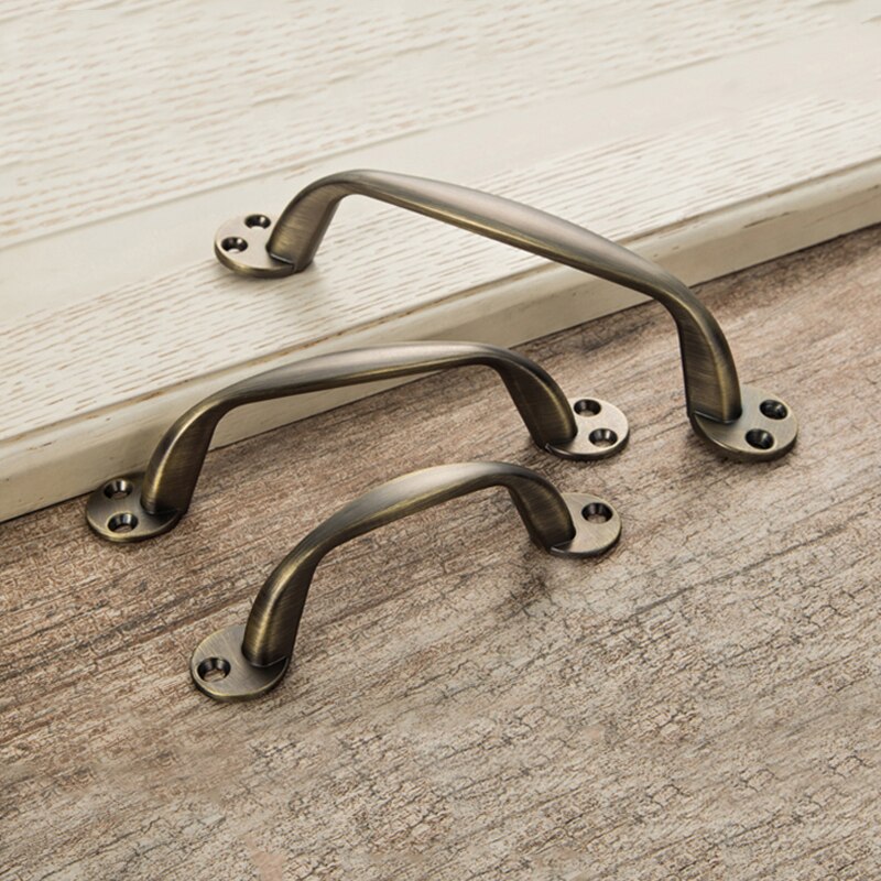 Antique Metal Door Handles Bronze Drawer Pulls Modern Kitchen Cabinet Handles and Knobs Furniture Handles Hardware Fittings