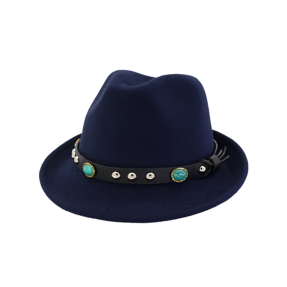 Sombrero de vaquero occidental informal clásico para hombre, gorra de ala ancha enrollada, Sombrero ecuestre de Jazz con correa de cinta