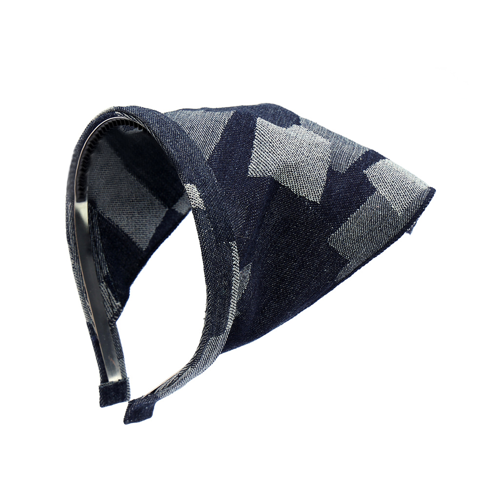 Bandana de tela vaquera para niña, Bandana de lino, accesorios para el cabello, novedad de primavera y verano: Lavanda