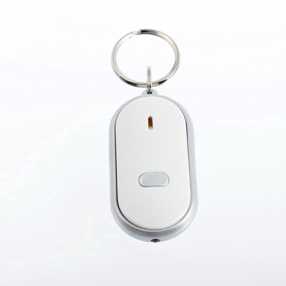 FAMSHIN LED Anti-Lost Key Finder Find Locator Keychain Whistle Beep Sound Control Torch Party