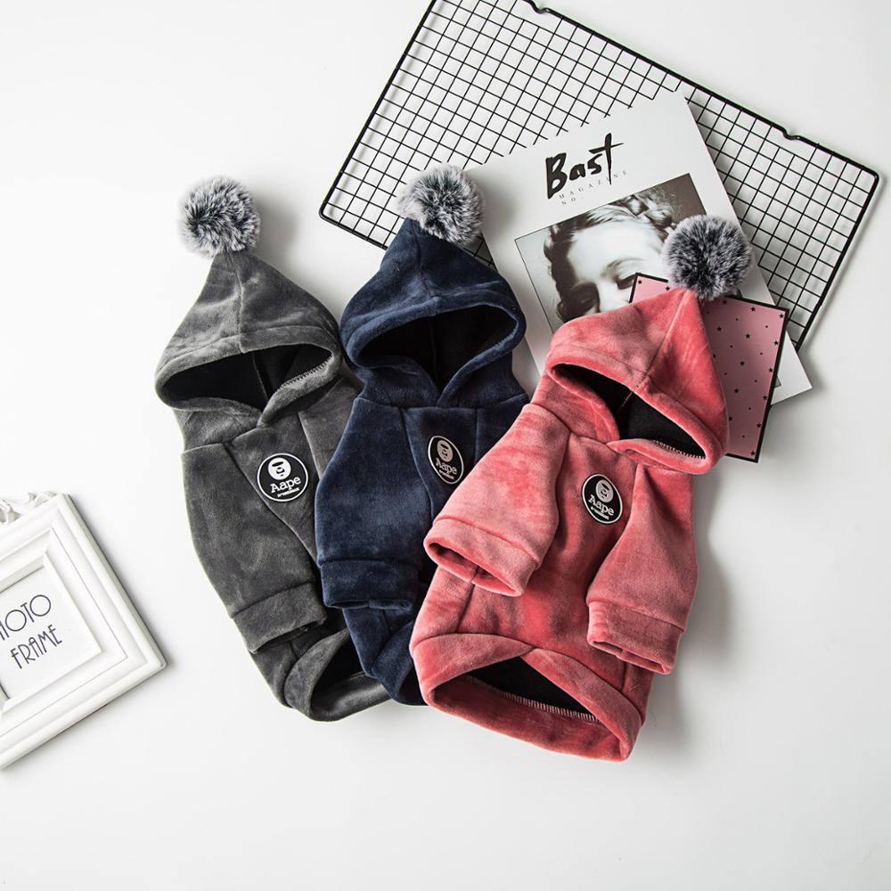 Pet dog Hoodies for Small dogs Cute Dog Hoodies Puppy sweater winter comfortable warm hoodie