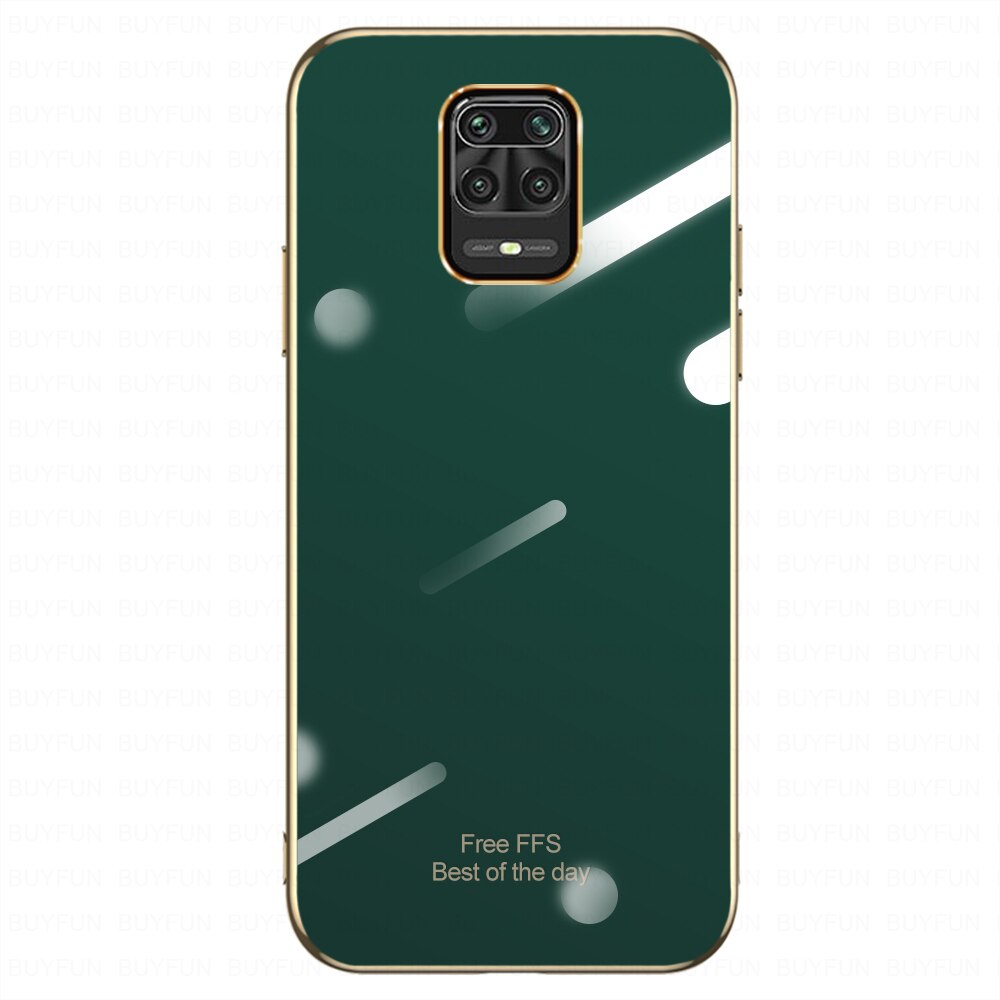 plating Mirror Frame case for xiaomi redmi Note 9 pro 9S soft Silicone phone cover on redmi 9 Note 9 9pro 9 S Not 9 pro 9S coque: on redmi Note 9 pro / 03