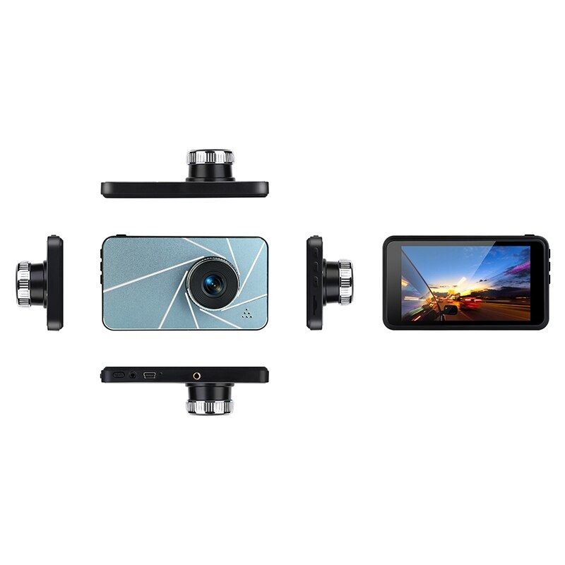 Dash Cam 4 Inch 1080P Hd Auto Camera Dvr Dual Lens Dash Cam Video Recorder 24H Parking Monitor dashcam G-sensor Registrator
