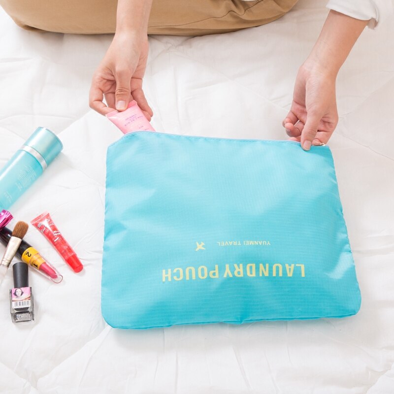 6pcs cloth organizer bag set waterproof laundry storage bags underwear shoes organizer bag