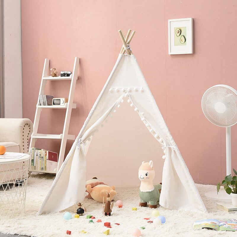 Kind Tent Teepee Tipi Voor Kinderen Draagbare Speelhuis Voor Meisje Cabana Jongen Tenten Kid Tent Meisje Spelen Kamer Infantil kids Tent