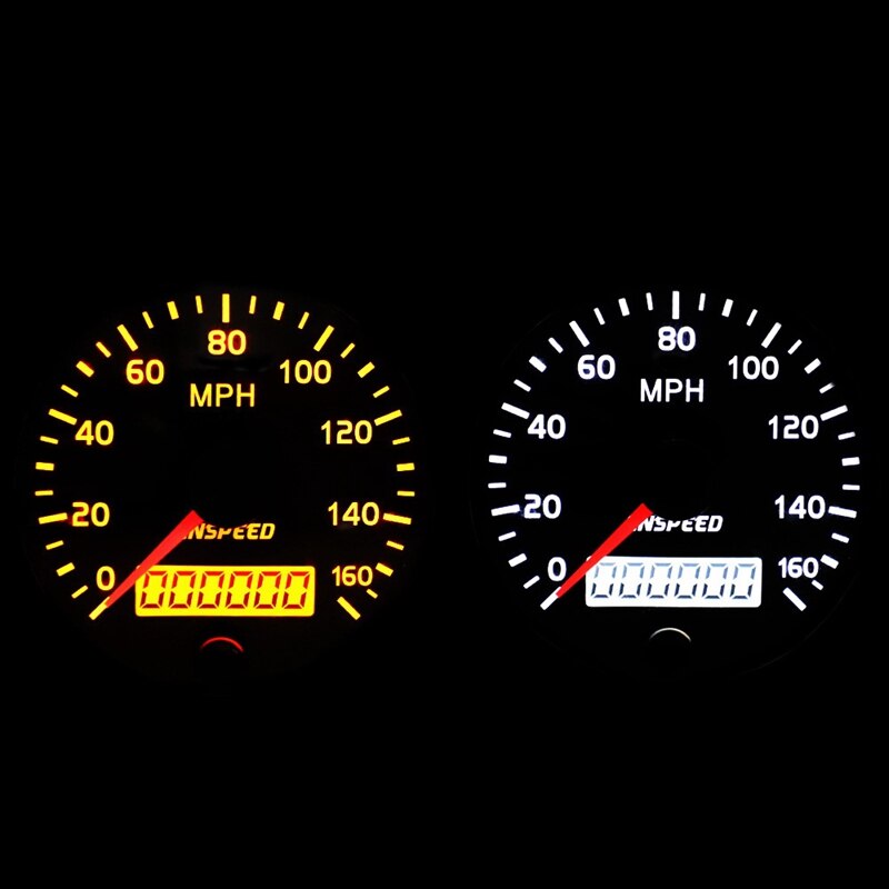 CNSPEED uniwersalny prędkościomierz GPS 12V/24V przebieg 85mm 160MPH dla samochodów motocykl LCD obrotomierz