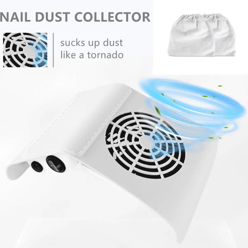 Nagelstofafscheider Stofzuiger Manicure Machine Tools Sterk vermogen Geluidsarm Nail Art Tool Nagelstofzuiger