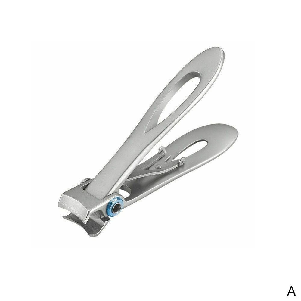 1PC acier inoxydable coupe-ongles gros ongles manucure tondeuses ongles ongle ongle pour ongle épais E0A3: Large size silver