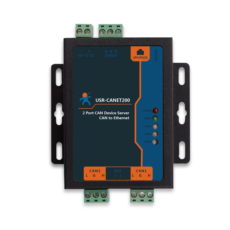 USR-CANET200 Industrial Can to Ethernet RS485 Converter Integrated CAN Port Relay Network Server Support TCP/IP Protocol