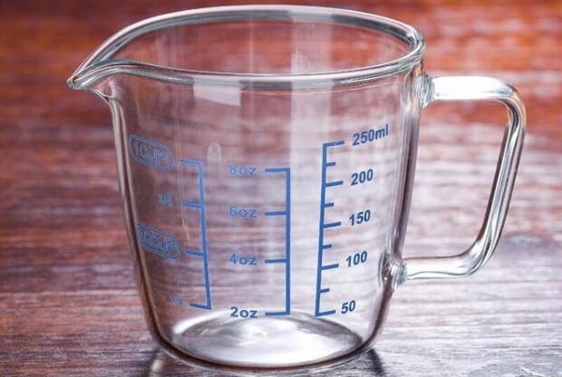 Heat-resistant glass measuring milk cup microwave heating espresso measuring cup baking kitchen scales measure cup