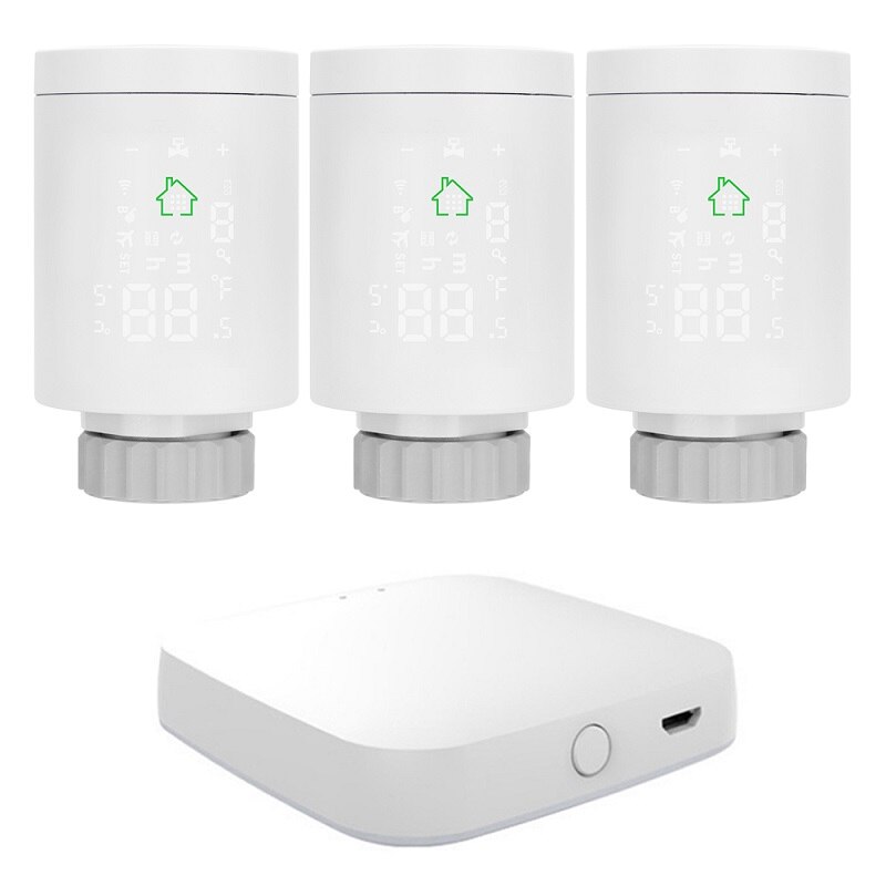 Tuya ZigBee3.0 Smart Radiator Actuator Thermostat Heater Temperature Controller Voice Control Works With Alexa Google Home
