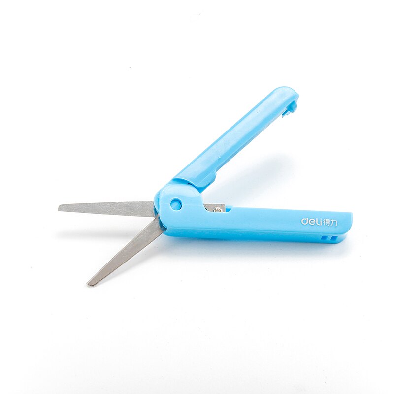 1 stk enkel farve teleskop saks lille og bærbar diy kniv papir skære saks