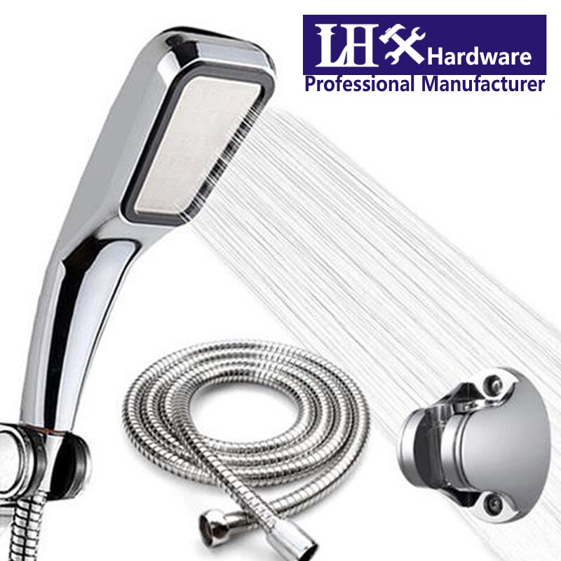 Cabezal de Ducha de mano presurizado, alcachofa de ahorro de agua, ABS cromado, LHX XY91 H
