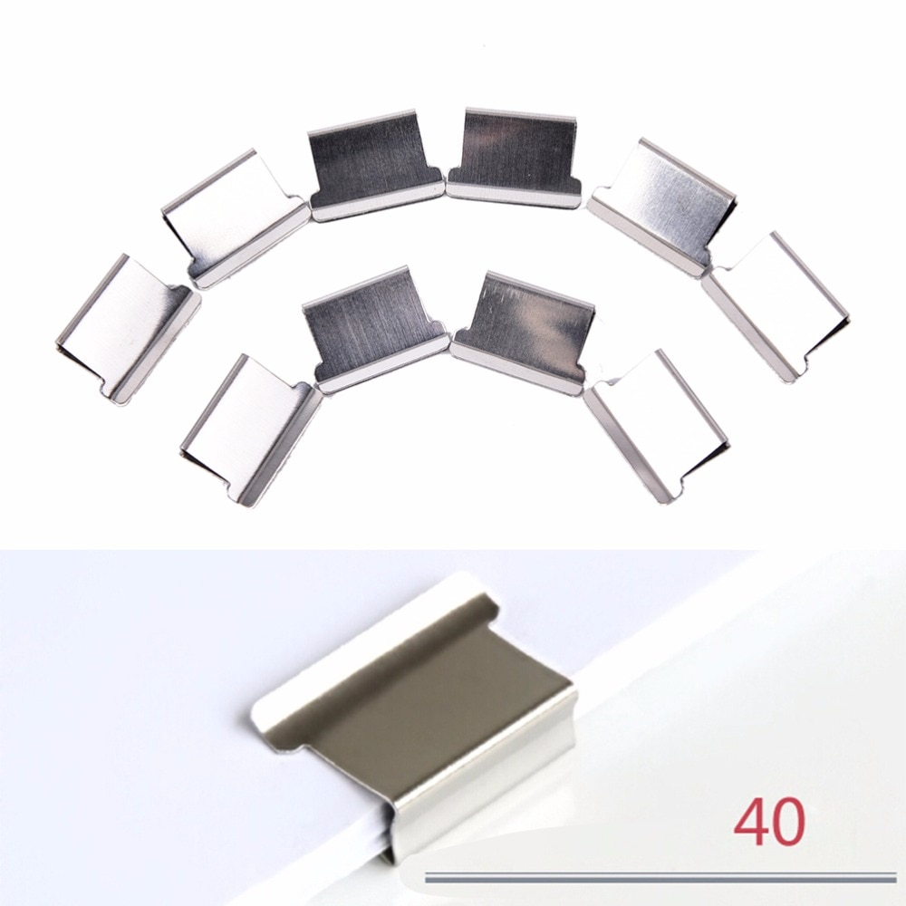 50pcs/pack Mini Metal Paper Clip Paper Document Binder Clips Office Learning Supplies Stationery