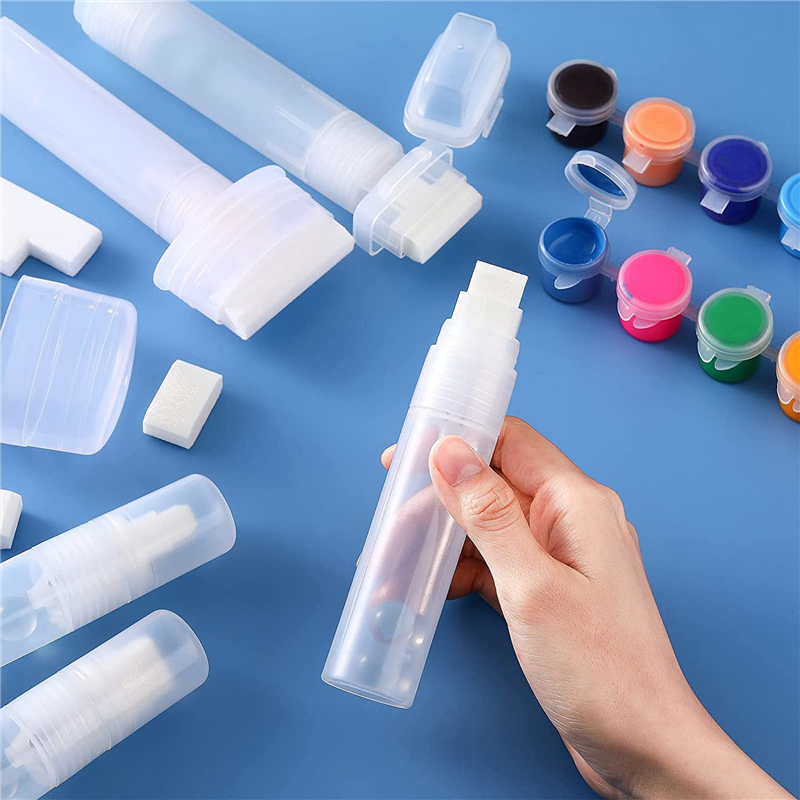 Pennarelli per graffiti da 5 pezzi pennarelli per vernice ricaricabili ritocchi per penna per pittura con 5 punte di ricambio (50mm, 30mm, 15mm)