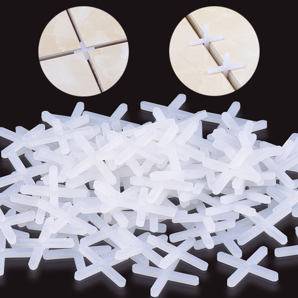 Reusable Tile Leveling System Floor Wall Tile Leveler 2mm Cross Spacer Wrench Reusable Gap Floor Construction Tools