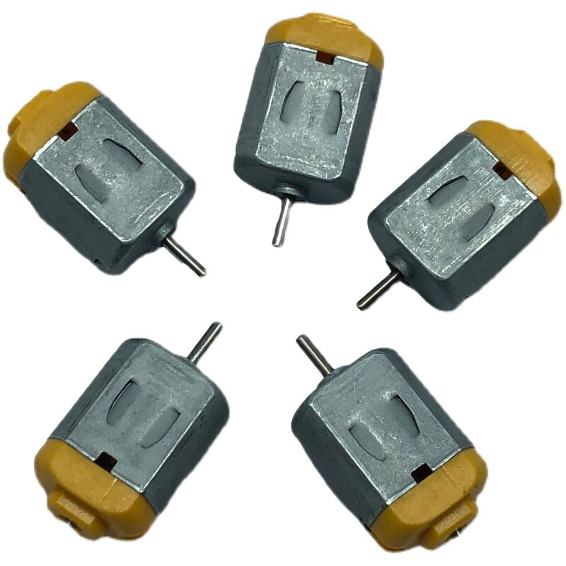 10Pcs Motor 130 Dc Motor Micro Mini Hoge Snelheid Motor Diy Handgemaakte Vierwielaandrijving Toy Accessoires: 10pcs YELLOW