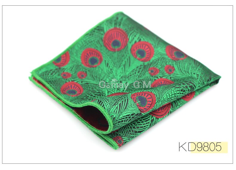 Heren pochet multicolor bruidegom zakdoek jacquard geweven zakdoek merk klassieke bruiloft: Kd9805