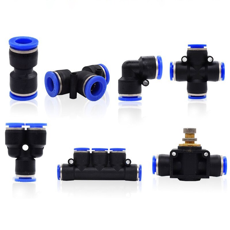 Złączka pneumatyczna złącze rury rury szybkozłącza powietrza wąż wciskany wąż 4mm 6mm 8mm 10mm 12mm PU PY PK PM PZA HVFF