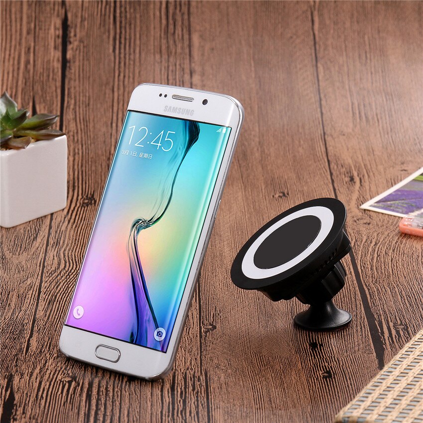 QI Wireless Car Charger Auto Lader 360 Graden Rotatie Opladen In Auto 'S Chargeur Sans Fil Voiture Auto Draadloze Laders Voor mi