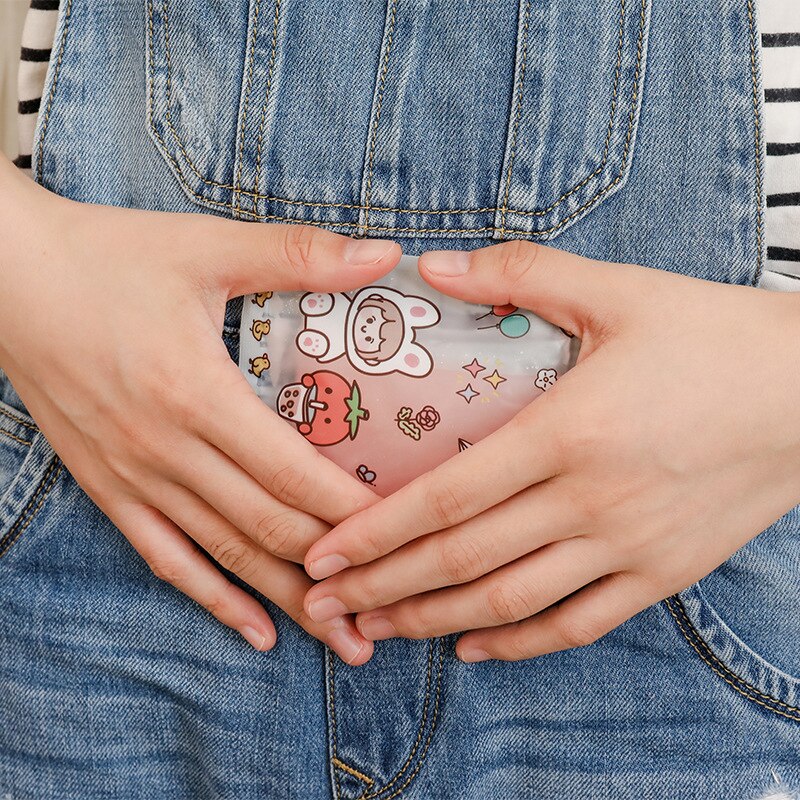 Heating Gel Hand Warmer Reusable Pack Pad Hand Warmer Liquid Cover Mini Portable for Girls Winter AC889