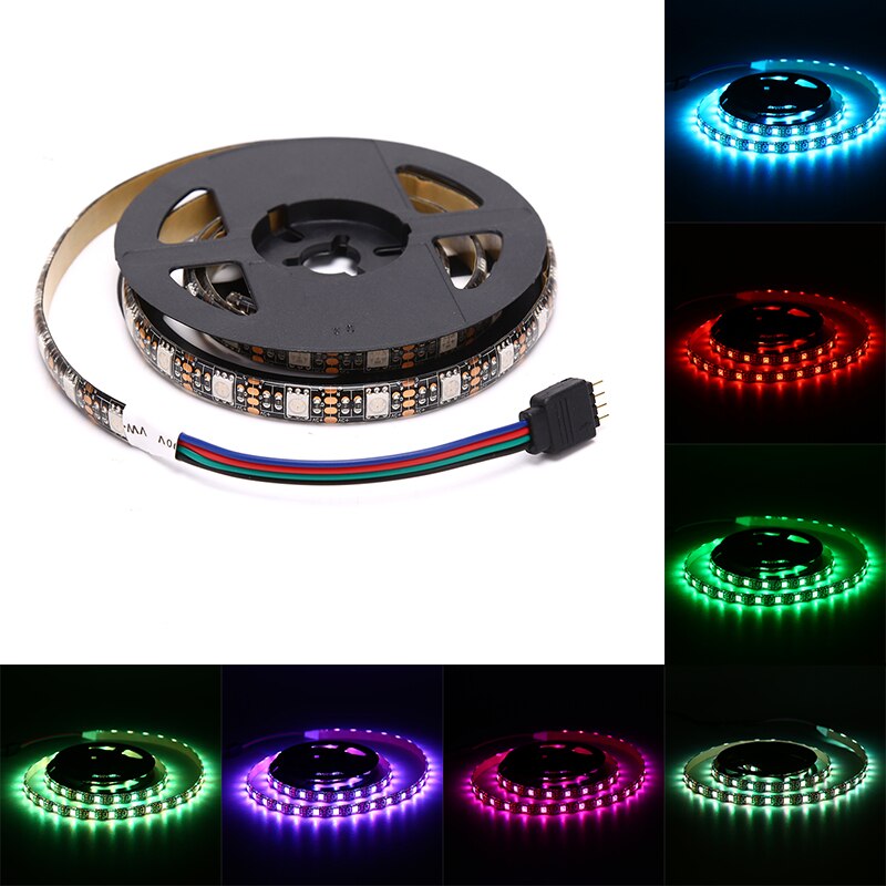 USB LED Strip Light White TV Backlight Lamp Self Adhesive Flexible Tape Wires