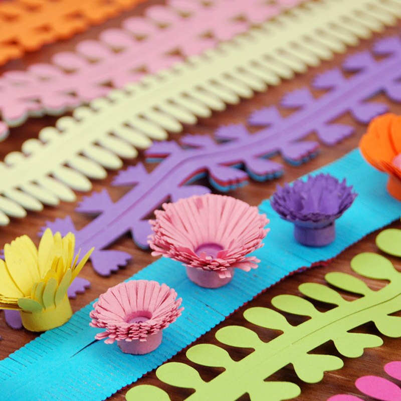 Streifen Blume Quilling Papier Bunte Origami DIY Papier Hand Handwerk Schablone Papier 18 stücke/1 tasche Sammelalben Handgemachte Dekoration