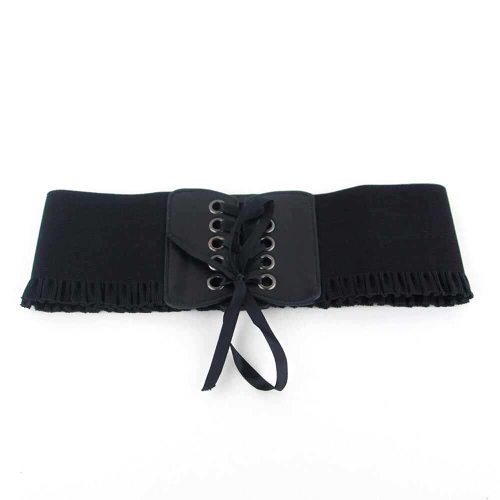 LANSKIRT Geweven Stro Riem Vrouwen Stretch Jurk Riem Brede Elastische Vintage Riem Vrouwen Hoge Taille Riem Voor Zomerjurk Jeans Dames Jurk Decoratie, Wit, Eén maat