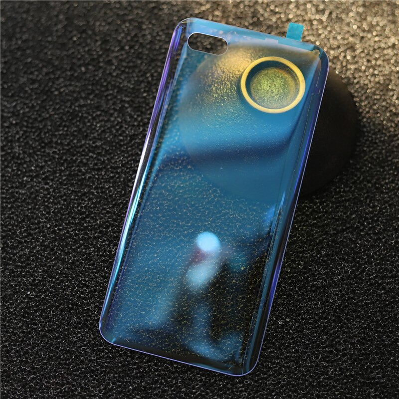 Takalasi huawei honor 10:lle takakannen kotelo takakameran linssillä honorille 10 paristoluukun takakannen col -l29 vaihto: Blueclear ilman linssiä