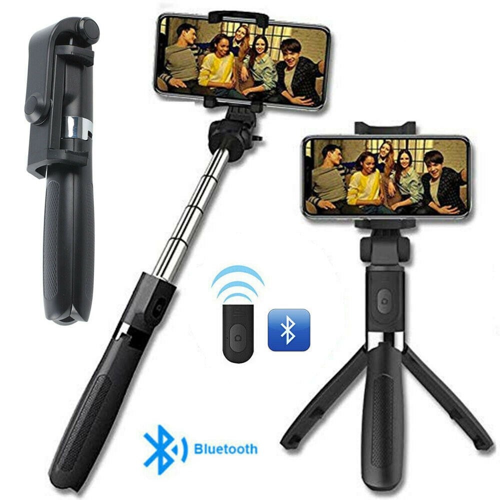 Bluetooth Statief Selfie Stok Met Afstandsbediening Aluminium Telescopische Staaf Draadloze Selfie Stok 360 Graden Rotatie