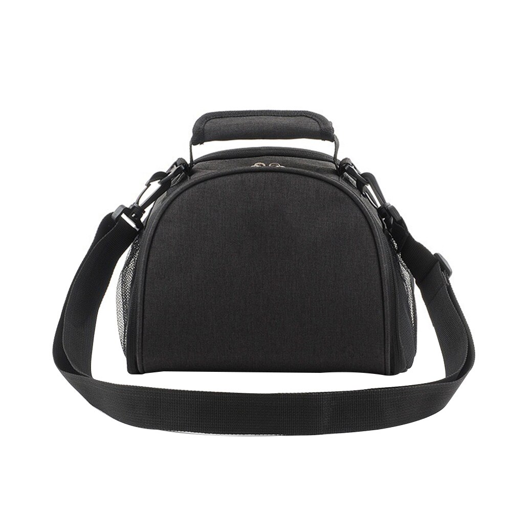 Lunch Bag Carry Mode Opslag Slijtvast Schouder Rits Draagbare Thermische Verstelbare Riem Waterdichte Oxford Doek Effen: Black