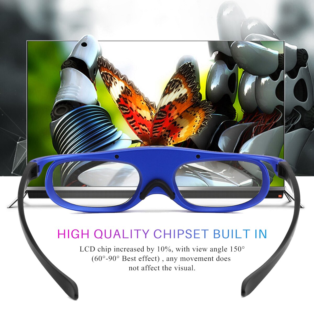 Active Shutter 3D Bril Voor Xgimi Optoma Acer Viewsonic Home Theater Projector 3D Tv Universele Batterij Dlp Actieve Sluitertijd