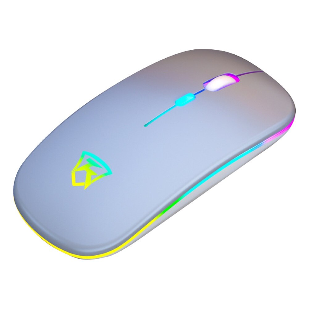 Bezprzewodowa 2.4G ergonomiczna wyciszona akumulatorowa lampa doprowadziło podświetlana myszka dla graczy na PC laptop