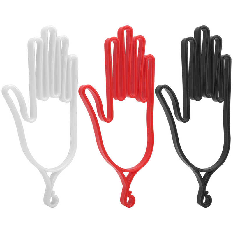 3Pcs Handschoen Brancard Abs Plastic Handschoen Ondersteuning Frame Beschermende Beugel Houder Hanger Handschoen Ondersteuning Rack