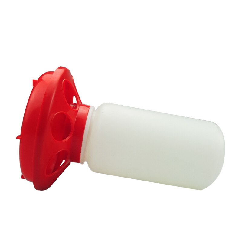 1 L Poultry Chicken Bird Feeder Fountain Bucket Chick Pigeon Feeding Bucket Farm Poultry Bird Durable Feeders Waterer: Red
