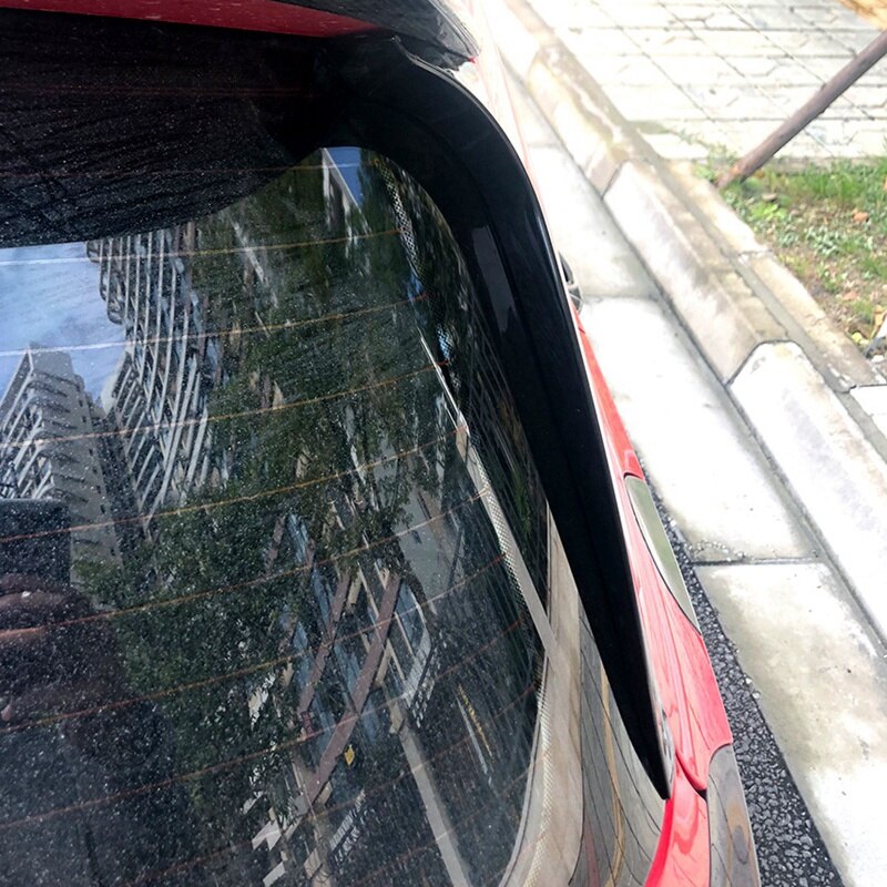 1 Paar Gloss Zwart Achterruit Side Spoiler Stickers Trim Cover Voor V-W Golf 6 MK6 Gti/Gtr/gtd Canards Splitter
