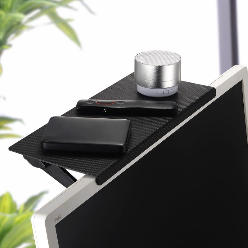 Computer Monitor Riser Desktop Stand ABS TV Rack Display Shelf Storage Desk Plastic Desk Organizer Desktop Home Office