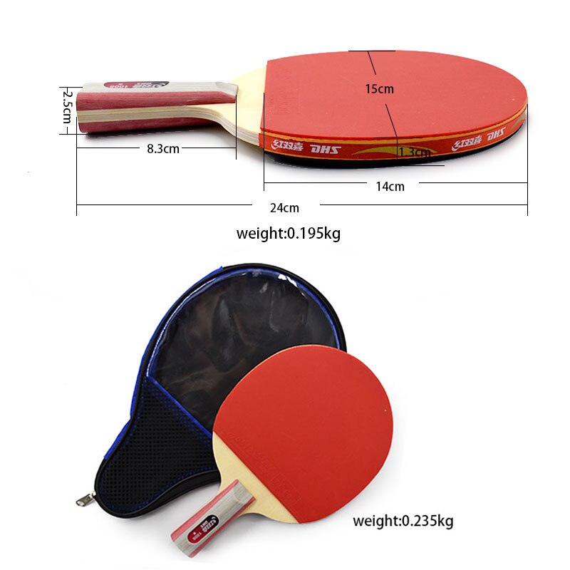 100% Original DHS Table Tennis Racket T1002 T1006 Ping Pong Paddle Table Tennis Racquets Indoor Sports Raquetet Set