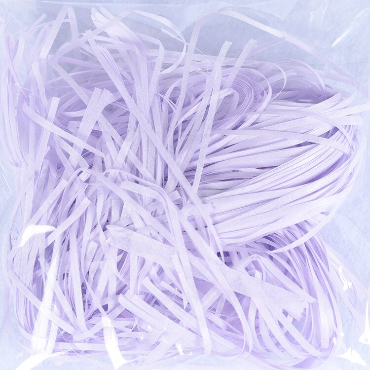 10g DIY White Paper Raffia Shredded Paper Confetti Box Filling Material Wedding Marriage Home Decor Decoration: Light Purple