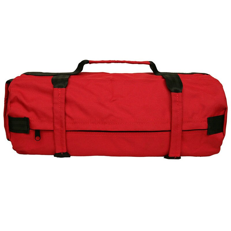 XC LOHAS Weightlifting Training Sandbag 40lbs Adjustable Weight Fitness Canvas Sand Bag Tools with 4 Small Bags Unfilled Sand: red