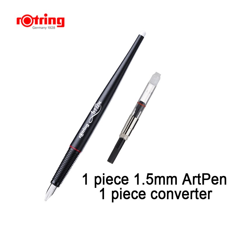 rotring Art Pen Sketch Fountain Pen drawing EF/ F/M/ B/1.1mm/1.5mm/1.9mm/2.3mm 1 Piece: 1.5mm and converter
