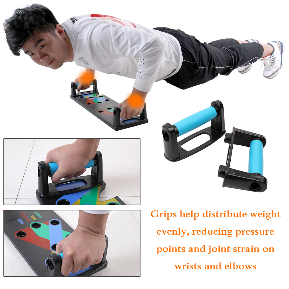 Huishoudelijke Push-Up Board Fitness Push Up Rack Board 9 Systeem Oefening Push-Up Stands Body Building Gym voor Mannen Vrouwen