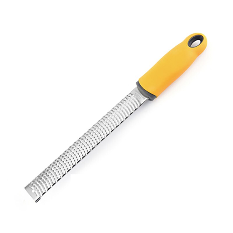 Lemon Zester Cheese Quick Grater Stainless Steel Chocolate Grater Handheld Fruit Peeler Lemon Cheese Planer Kitchen Accessories: Yellow