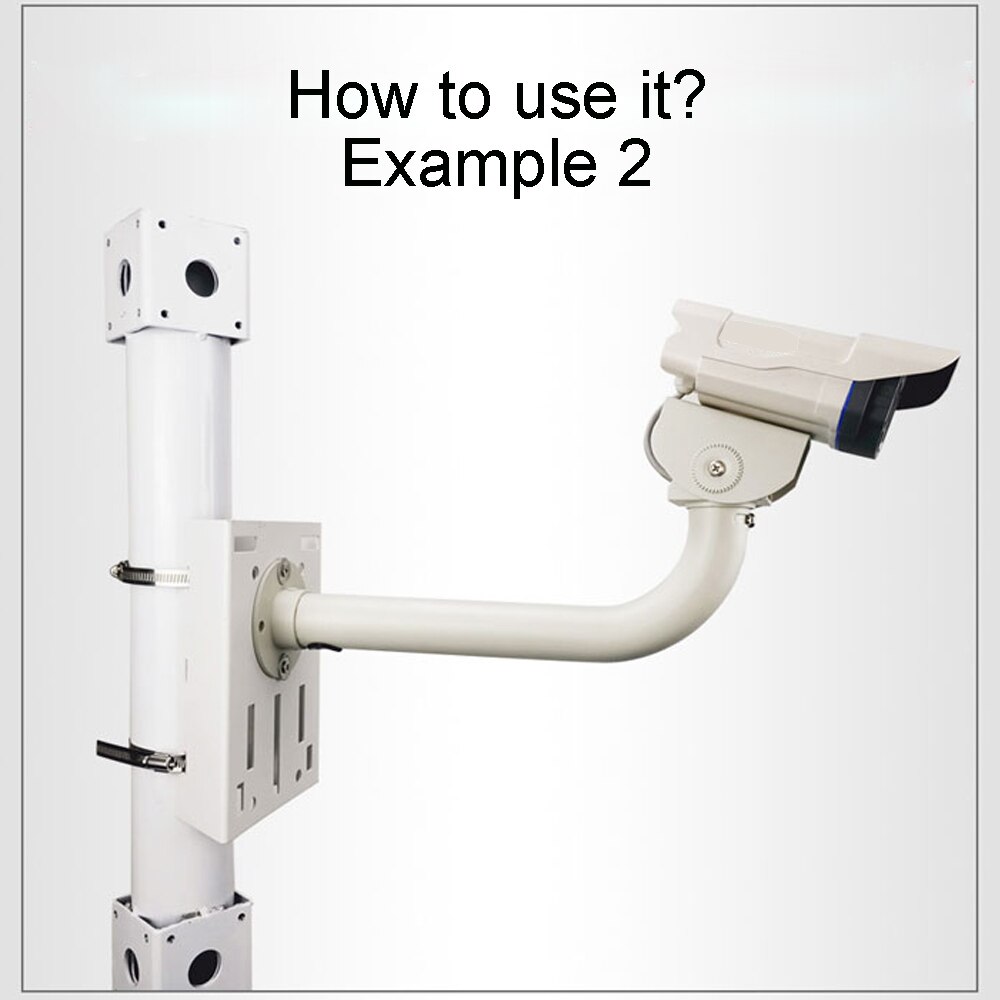 Metal Pole Mounting Bracket Camera Stand for Wall Column Mounts PTZ Dome Home Security Surveillance CCTV Camera