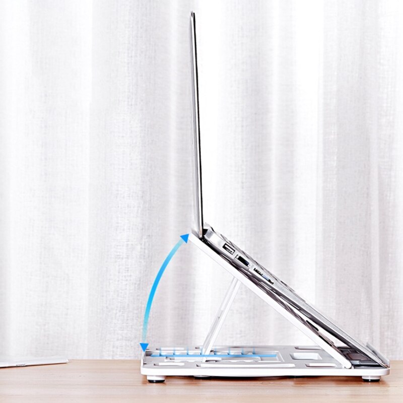 360 degree Rotatable Laptop Stand, Height-Adjustable Stand, Ventilated Portable Laptop